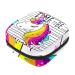 Cute magical unicorn rainbow rainbow storage bag menstrual pad bag portable menstrual cup pocket with zipper for teenagers girls women women