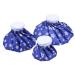 NEWSTYLE Ice Bag 3 Pack 6 9 &11 Hot and Cold Reusable Ice Bag Relief Heat Pack Sports Injury Reusable First Aid for Knee Head Leg(Deep Blue Snowflake)