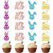 Hip Hop Easter Cupcake Toppers Bunny Themed Easter Cake Decorations Happy Easter Easter Kids Birthday Party Decor Supplies Gold Rose Gold