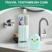 Travel Toothbrush Case | Cute Portable Holder for Camping School & Home - Reusable Green Toothbrush Cup - Buy Online on GoSupps.com