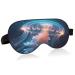Jellyfish Glowing Bright Sleep Mask Light Blocking Eye Mask for Sleeping with Adjustable Strap Soft Lightweight Blindfold Mask for Men Women Work Travel Naps