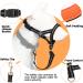 Durable No Pull Dog Collar with Soft Upholstery - Medium Black | Control Heavy Pulling & Free Training Instructions - Buy Online on GoSupps.com