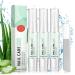 Nail Care Pen Lot de 3 Stylo de Soins Ongles pour Hydrater et Renforcer les Ongles Gardez les Ongles des Mains et des Pieds Propres avec l'aloe vera l'huile d'arbre th Vitamine E Stylo de Soins Ongles #A