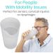 Vive Nosey Cup - Cut Out Drinking Glass for Controlled Sips and Portions - Gray - Buy Online on GoSupps.com