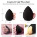 BEAKEY 2Pcs Black Makeup Sponge Set - Latex-free & Vegan for Flawless Foundation & Powder Application - Buy Online on GoSupps.com