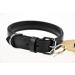 Premium Leather Dog Collar with Sniffing Fans | Padded & Robust | Fits Small Medium & Large Dogs (S: 24-30cm Black) - Buy Online on GoSupps.com
