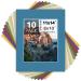 Mat Board Center, Pack of 10 11x14 Mixed Colors White Core Picture Mats for 8x10 Photos