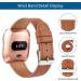 BOTNUW Leather Bands Compatible with Fitbit Versa 2, Versa, Versa Lite - Brown Leather Replacement Strap for Women and Men - Buy Online on GoSupps.com