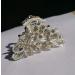 Retro Flowers Rhinestone Hair Claw Clip - Vintage Alloy Hairpin for Women, Fancy Hair Clamp (Silver) - Buy Online on GoSupps.com