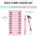 Oreola Cat Eye Lashes Set Natural Look Half Eyelashes Wispies Reusable 3/4 Half Lashes Kit 10 Pairs Corner Eyelashes Soft Lightweight Fluffy Lashes - Buy Online on GoSupps.com