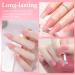 Nude Pink Nail Polish French Jelly Nail Varnish Quick Dry Nail Polish Long Lasting Neutral Nail Gel Non-Toxic Water Based Formula Nail Polish Nude for Women Girls DIY Nail Art - 12ml - Buy Online on GoSupps.com