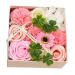 Ciieeo 3 Boxes Carnation Soap Flower Wedding Favors Stocking Stuffer Gifts Preserved Flower Gift Wedding Flowers Flower Decor Soap Flower Bouquet Faux Floral Decorate Artificial Paper Pinkx3pcs 15x15x8cmx3pcs