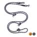Floxic Premium Kleine Dog |Hundeleine 3M adjustable - Touline for small & medium -sized dogs - robust and stylish in gray or orange 3m | 12mm gray