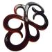 Parcelona French Wide Flower Tortoise Shell Brown Bun Holder Slider Clip with Stick - Buy Online on GoSupps.com