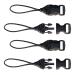 OP/TECH USA 1301082 Mini QD Loops - 1.5mm - System Connectors , Black One Size Mini Qd Loops
