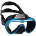 Cressi Anti-Fog Wide View Single Lens Scuba Diving and Freediving Mask: A1: Designed in Italy Black/Blue Clear Lens