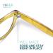 Stylish Rich Green Gold Geometric Cat Eye Reading Glasses for Women - Comfortable 1.5x Readers for All Face Shapes - Buy Online on GoSupps.com