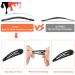 40Pcs Silicone Coated Snap Hair Clips Non-Slip Metal Hair Clip Barrettes Drop Oil Protection Hair Barrettes for Kids Teens Girls and Women(Black) - Buy Online on GoSupps.com