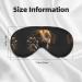 Unisex Dog Paw Print Sleep Eye Mask | Soft Eye Shade for Travel & Yoga | Comfort Cover in Black - Buy Online on GoSupps.com