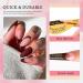 Rechoo Builder Gel for Nails - 15ml Brick Red Nail Extension Set 50pcs Nail Forms & 5 in 1 Gel for French Nail Art & Design - Buy Online on GoSupps.com