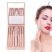 Travel Makeup Brushes Set - 5Pcs Professional Portable Cosmetic Brushes with Mirror for Beginners & Professionals - Buy Online on GoSupps.com