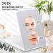 2023 Upgraded Travel Makeup Mirror with Lights and 3x 5x Magnifying, Portable, Touch Screen, USB Rechargeable - Large - Buy Online on GoSupps.com