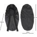 SENGTERM Silk Braid Bonnet Long Satin Sleep Cap for Women with Adjustable Tie Band - Black - Buy Online on GoSupps.com
