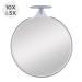 Zadro Dual-Sided 10X/5X Compact Travel Makeup Mirror - Clear Acrylic, Gray/White - Buy Online on GoSupps.com