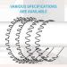 Sibba 4Pcs Metal Headband Hair Hoop Set - Flexible Wave Design for Women and Men - No-Slip Hair Accessories for Sports and Yoga - Buy Online on GoSupps.com