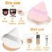 2-Piece Triangle Powder Puff Set | Soft Reusable Velor Applicators for Loose Powder Makeup | Ideal for Foundation & Rouge (White & Rosa) - Buy Online on GoSupps.com