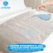 Lissan Adult Incontinence Bed Protectors - Washable 4-Layer 90x85 cm with Wings (Pack of 2) - Ultimate Bedding Protection - Buy Online on GoSupps.com