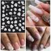 VOTACOS 5D Flower Nail Art Stickers | Self-Adhesive 3D Decor for Wedding & DIY Nail Designs | 6 Sheets of Embossed Nail Decals for Women - Buy Online on GoSupps.com