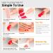 SILPECWEE Red Solid Color Toe Nail Stickers - 20 Sheets with Self-Adhesive Full Nail Wraps for Women | Toe Polish Gel Strips with Nail File Included - Buy Online on GoSupps.com