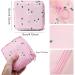 4-Piece Tampon Storage Bag Set | Portable Hygiene Organizer for Women | Large Capacity Menstruation Zipper Pouch | Ideal for Girls & Women - 12x12 cm - Buy Online on GoSupps.com
