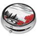 Red London Street Mini Round Pill Box | 3 Compartment Medicine Organizer | Portable Travel Pill Case for Home & Office - Buy Online on GoSupps.com