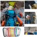 LESHIRY Large Pink Carabiner Keychain 3 Aluminum D-Ring Clip Hook - 2 Pack - Buy Online on GoSupps.com