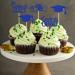 Vigcebit Graduation Cupcake Toppers 2023 | Graduation Cupcake Toppers | Class of 2023 Graduation Cupcake Toppers Diploma Grad Caps Cake Toppers Picks for Graduation Blue - Buy Online on GoSupps.com