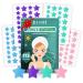 112 Dots Star Acne Patches Star Pimple Patch Pimple Patches for Face Hydrocolloid Acne Patches Cute Zit Patches for Face Healing Sticker - Turquoise Blue Pink and Purple