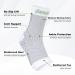 Plantarelief Neuropathy Socks for Women & Men - Compression Ankle Socks for Pain Relief & Swelling - 2 Pairs L/XL - White - Buy Online on GoSupps.com