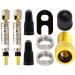 Presta Valve Replacement Set: Insert Key Cap & Adapter for Tubeless MTB - SCLAVERANDEN International Shipping - Buy Online on GoSupps.com