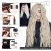 Vivien Treat Real Hair Extensions - Platinum Blonde #60A 35cm (14 inches) 80g - Premium Quality International Shipping - Buy Online on GoSupps.com