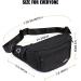 OLIKER Large Crossbody Waist Bag Pack | 4-Zipper Pockets | Adjustable Straps | Side Key Ring | Outdoor Sports & Travel | Black - Buy Online on GoSupps.com