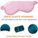 Super-Smooth Natural Silk Sleep Mask - Comfortable & Breathable Eye Mask with Elastic Strap Headband for Night Sleeping, Travel, Nap - Pink - Buy Online on GoSupps.com