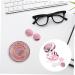 Solustrie Starry Sky Glasses Case | Travel Contact Lenses Organizer | Portable Eye Lens Holder & Mirror - Pink - Buy Online on GoSupps.com