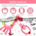 Soothing Giraffe Silicone Baby Teether Toy - Easy to Hold & Clean, Pain Relief for Infant Sore Gums (Pink) - 3 Months - Buy Online on GoSupps.com