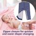 weVSwe Baby Toddler Boy Swimsuit UPF 50+ Sun Protection Rash Guard with Crotch Zipper | Navy Blue Stripes | 12-18 Months - Buy Online on GoSupps.com