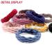 60 Seamless Cotton Hair Ties Ponytail Holders for Women/Girls - Elastic, No Crease, Lightweight - 4 Styles (Mixed Color) - 60 Count - Buy Online on GoSupps.com