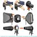 Neewer S-Type Bracket Holder with Bowens Mount - Speedlite Flash Snoot Softbox Beauty Dish Reflector Umbrella Stand - Buy Online on GoSupps.com