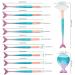 Ykkj 11-Piece 3D Mermaid Makeup Brush Set | Professional Cosmetics Brush Set for Foundation Blush Eyeshadow & More | International Shipping Available - Buy Online on GoSupps.com