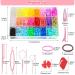 Subblaga 2068-Part Elastic Hair Strap Set - 2000 Mini Colorful Hair Ties & Organizer Box for Girls - Buy Online on GoSupps.com